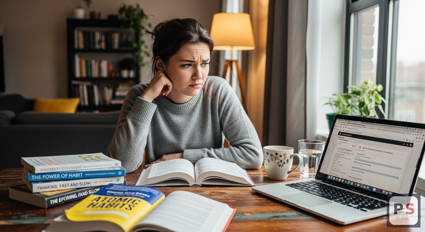 investigando superación personal pero no cambiando